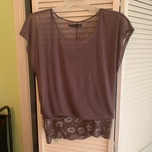 Maurice’s cami with sheer overlay